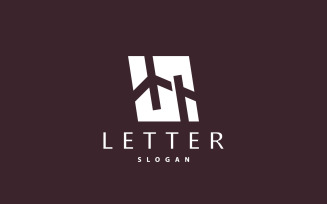 Initial HA Letter Logo Modern Minimalist V7