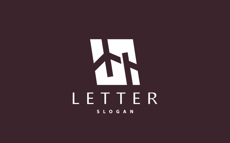 Initial HA Letter Logo Modern Minimalist V7 Logo Template