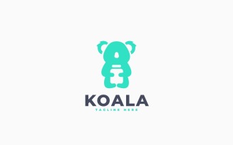 Koala Jar Logo Template Design