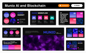 Munio AI and Blockchain Powerpoint Template