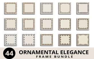 Ornamental Elegance Frame Bundle with Decorative Borders