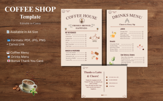 Coffee & Drinks Menu Template