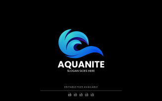 Gradient Modern Wave Logo Design