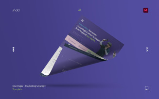 One-Pager Marketing Strategy Indesign Template