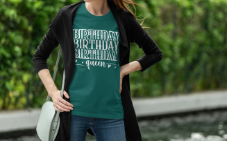 Birthday Queen T Shirt Design Digital Download Fun Birthday Celebration