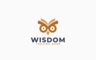 Book Owl Logo Template Design