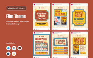 Cinematic Movie Carousel Layout