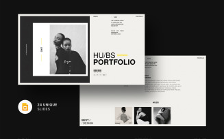 Hubs Portfolio Google Slide Template