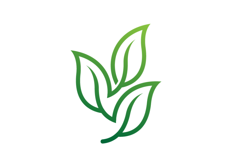 Leaf Line Logo Template Design