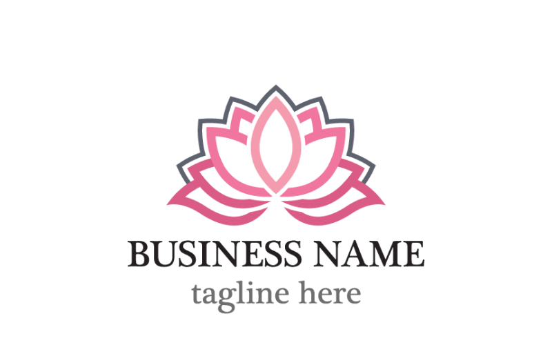 Lotus Flower Logo Graphic Design Logo Template