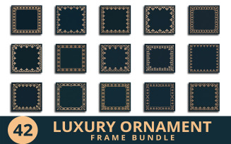 Luxury Ornament Frame Bundle with Elegant Borders for Premium, Vintage, and Modern Design Projects