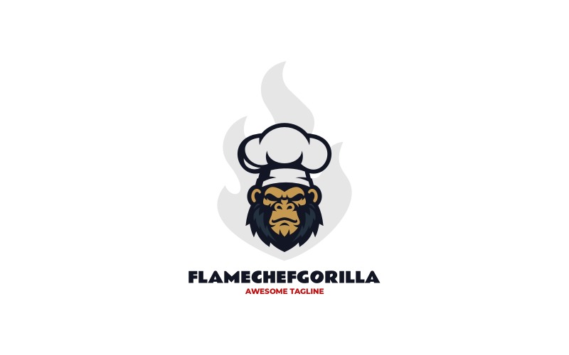Mascot Chef Gorilla Logo Design Logo Template
