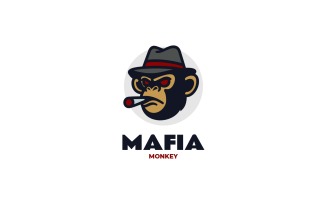 Mascot Mafia Monkey Logo Design