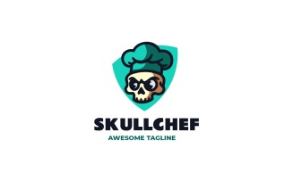 Mascot Skull Chef Logo Design