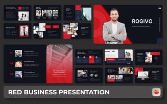 Rogive - Red Business PowerPoint Presentation Template