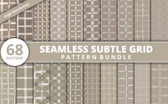 Seamless Subtle Grid Pattern Bundle – Neutral Geometric Digital Textures for Crafts & Design