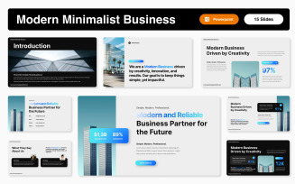 Gradient Modern Minimalist Business Powerpoint Template