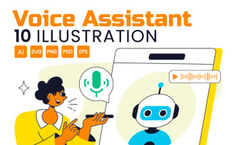 10 Voice Assistant Smart Devices Illustration