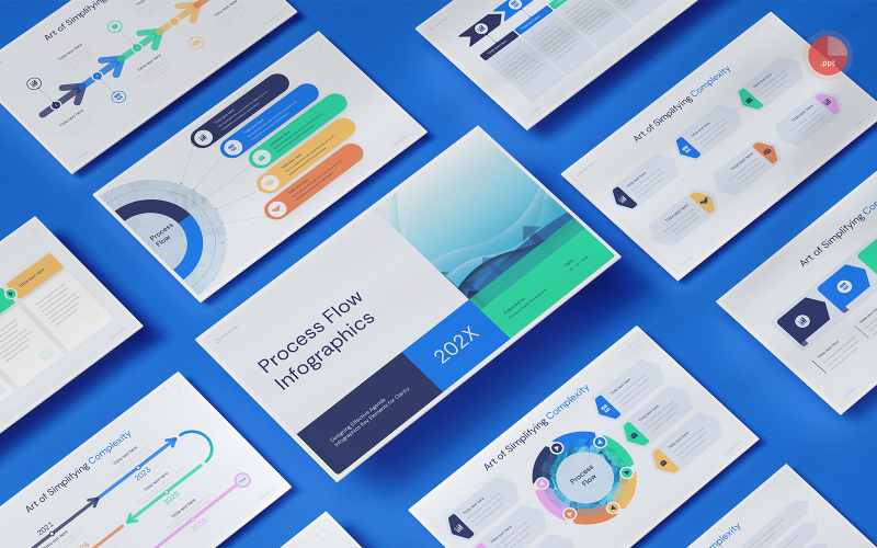 Proflow - Process Flow Infographics PowerPoint PowerPoint Template