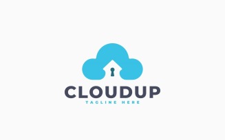 Cloud House Logo Template Design