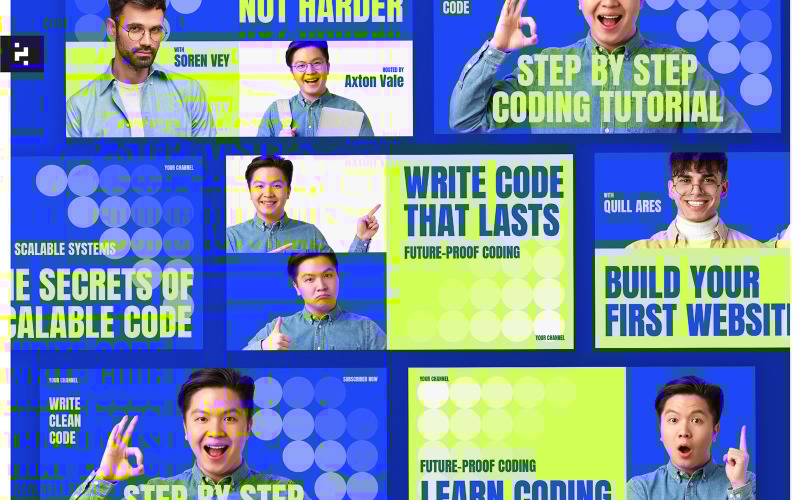 Coding Tutorial Youtube Thumbnail Social Media