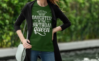 Daughter Of The Birthday Queen T Shirt Design Digital Download Birthday Party Graphic For Family