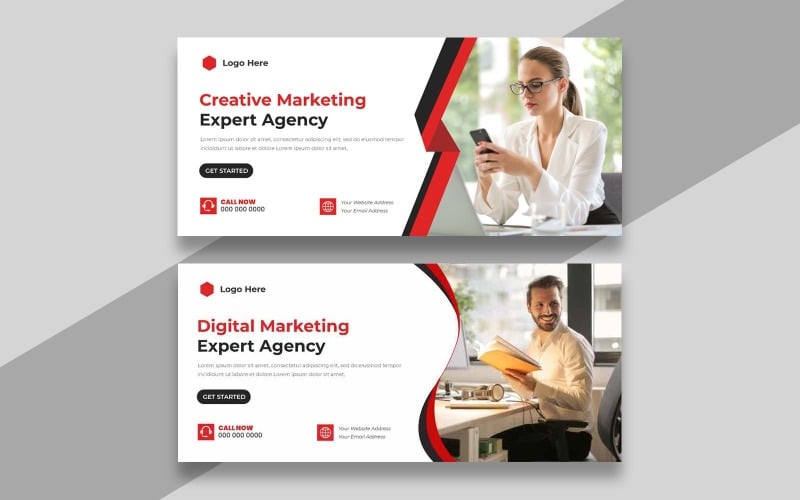 Digital Marketing Facebook Cover Banner Ver-17 Social Media