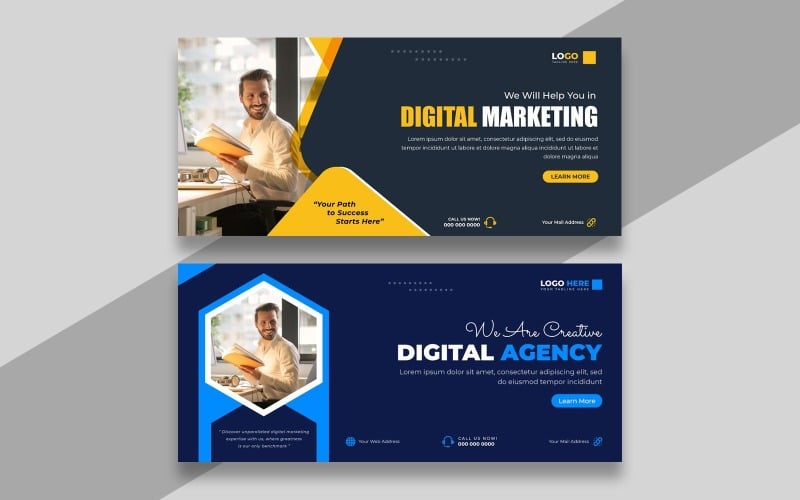 Digital Marketing Facebook Cover Banner Ver-23 Social Media