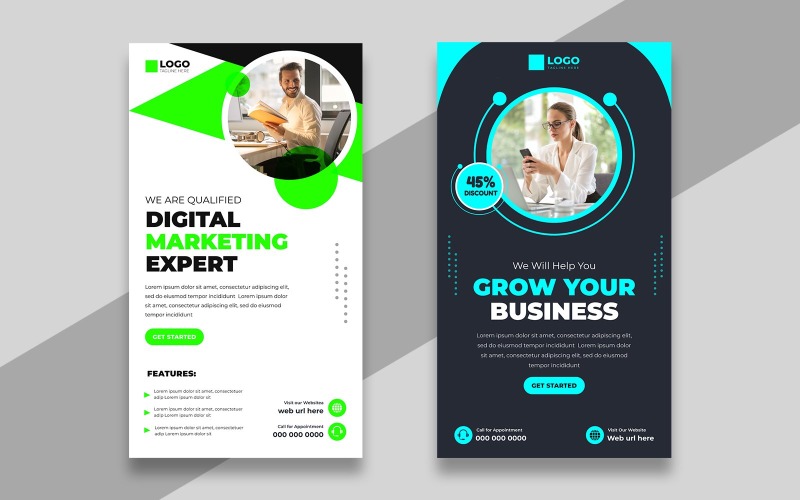 Digital Marketing Social Media Story Template Ver-19