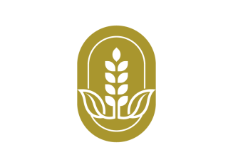 Golden Wheat Logo Template Design