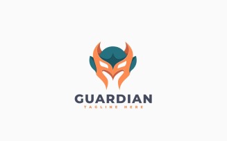 Guardian Helmet Logo Template Design