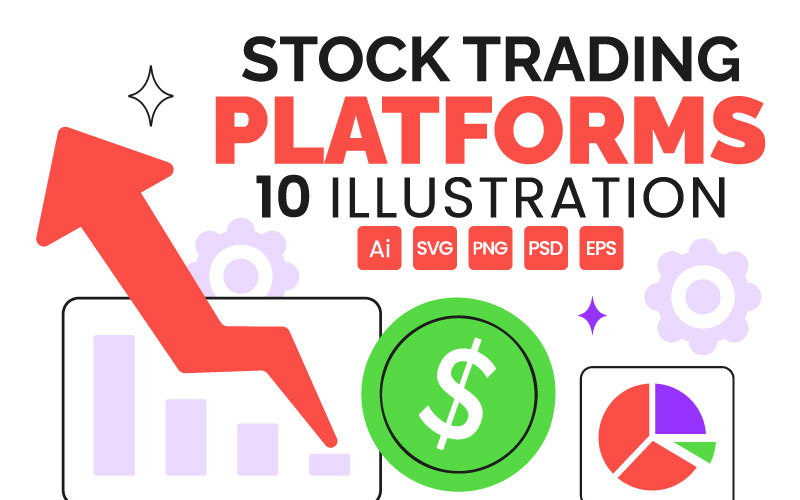 10 Stock Trading Platforms Illustration