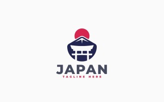 Japan Gate Logo Template Design