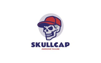 Mascot Skull Cap Logo Design