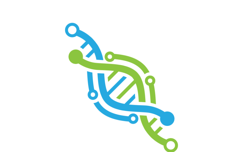 Minimalist DNA Tech Logo Template