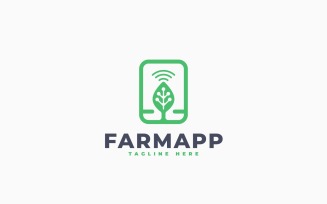 Mobile Farm Logo Template Design