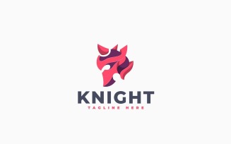 Red Knight Logo Template Design