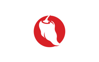 Spicy chili logo vector, red pepper logo icon design template v0