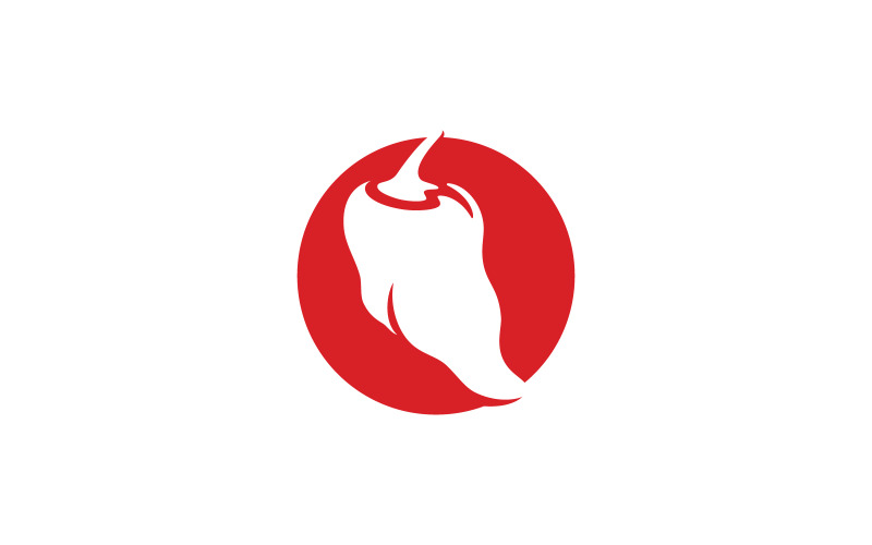 Spicy chili logo vector, red pepper logo icon design template v0 Logo Template