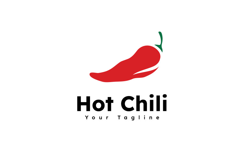 Spicy chili logo vector, red pepper logo icon design template v7 Logo Template