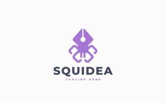 Squid Art Logo Template Design