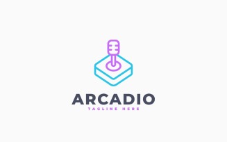 Arcade Talk Logo Template Design