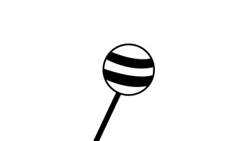 Colorful Swirl Lollipop Candy Vector Icon for Web and Mobile Applications