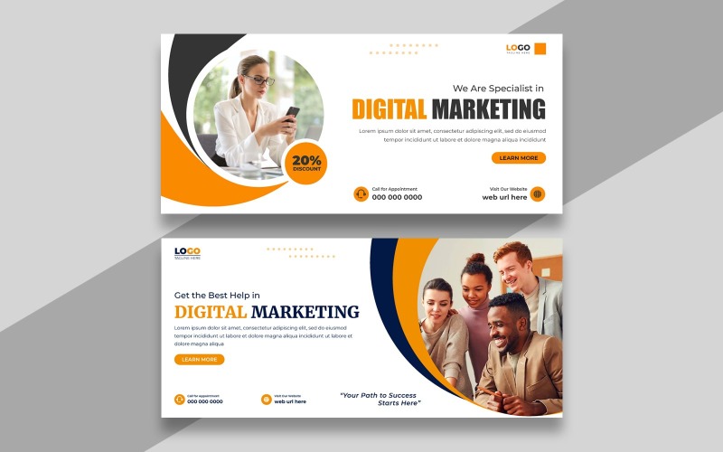 Digital Marketing Facebook Cover Banner Ver-32 Social Media