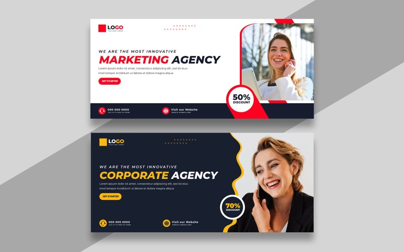 Digital Marketing Facebook Cover Banner Ver-35 Social Media