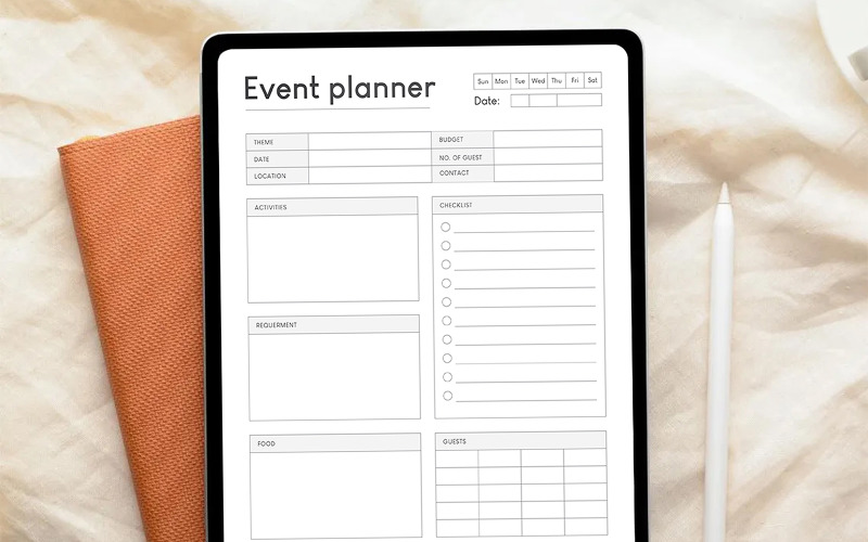 Event Planner Canva & MS Word