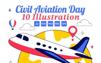 10 International Civil Aviation Day Illustration