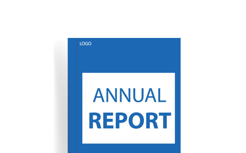 Themed Annual Report Design Template Vector Graphic