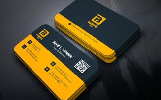 Stylish Business Card Design E-card Template