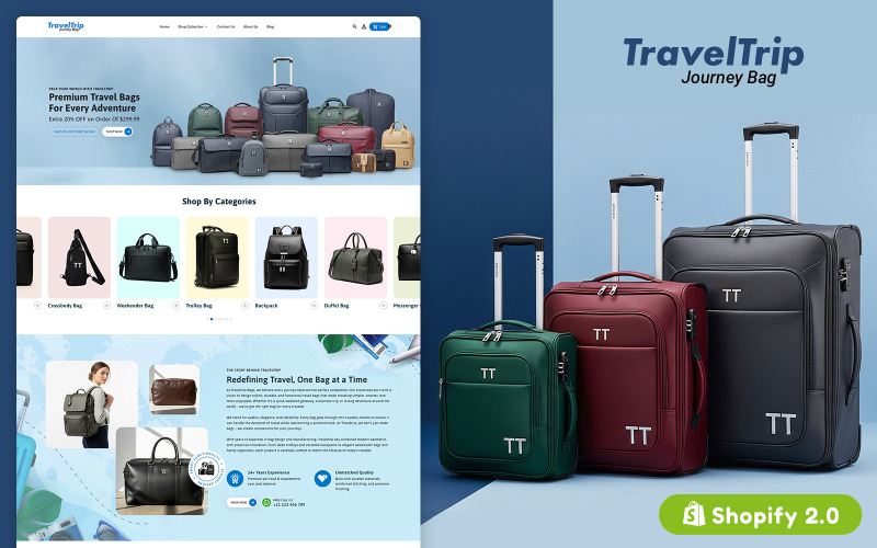TravelTrip – Bags Responsive Shopify Theme for eCommerce